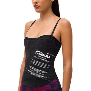 NWT 🐈‍⬛ MIAOU “Chuck” Corset Top